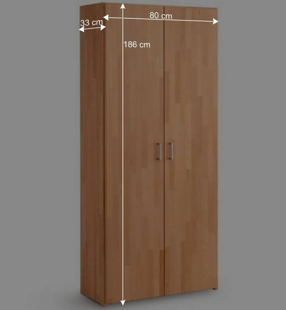 Büro Ordnerschrank aus Buche Massivholz - Bash^Wohnen Discount