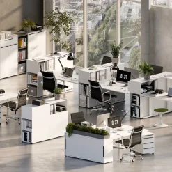 Büro Raumteiler Regal in Weiß - Sparkle^Wohnen Sale