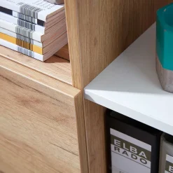 Wohnen Büro Regal mit Türen Set - Ziharo (zweiteilig)