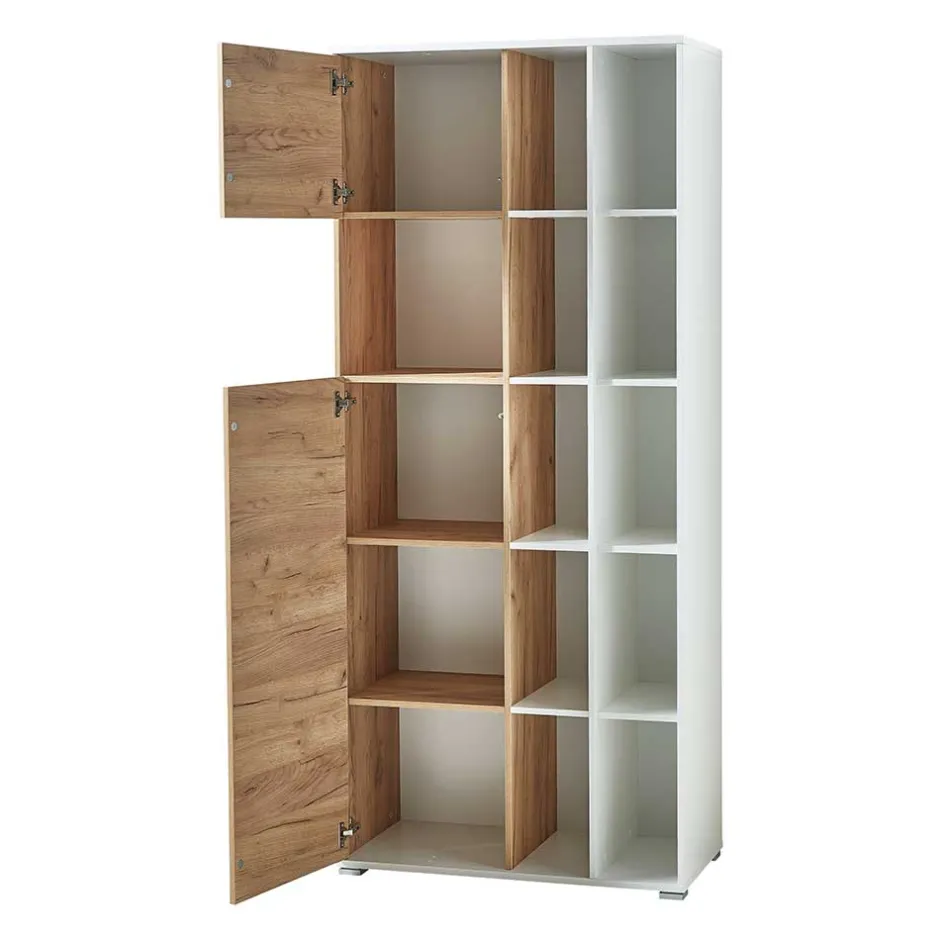 Wohnen Büro Regal mit Türen Set - Ziharo (zweiteilig)