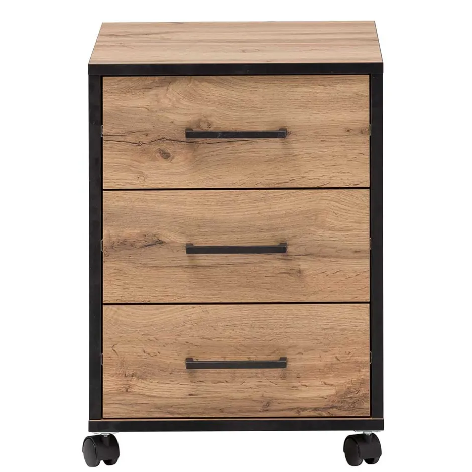 Büro Rollcontainer in Eiche Optik - Zustic^Wohnen