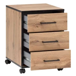 Büro Rollcontainer in Eiche Optik - Zustic^Wohnen