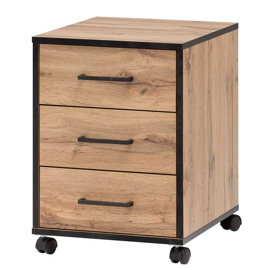 Wohnen Büro Schreibtisch & Regal Set - Zustic (dreiteilig)