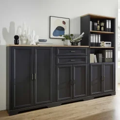 Wohnen Büro Wohnwand im Landhaus Stil - Joe (dreiteilig)