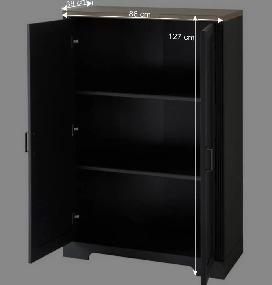 Wohnen Büro Wohnwand im Landhaus Stil - Joe (dreiteilig)