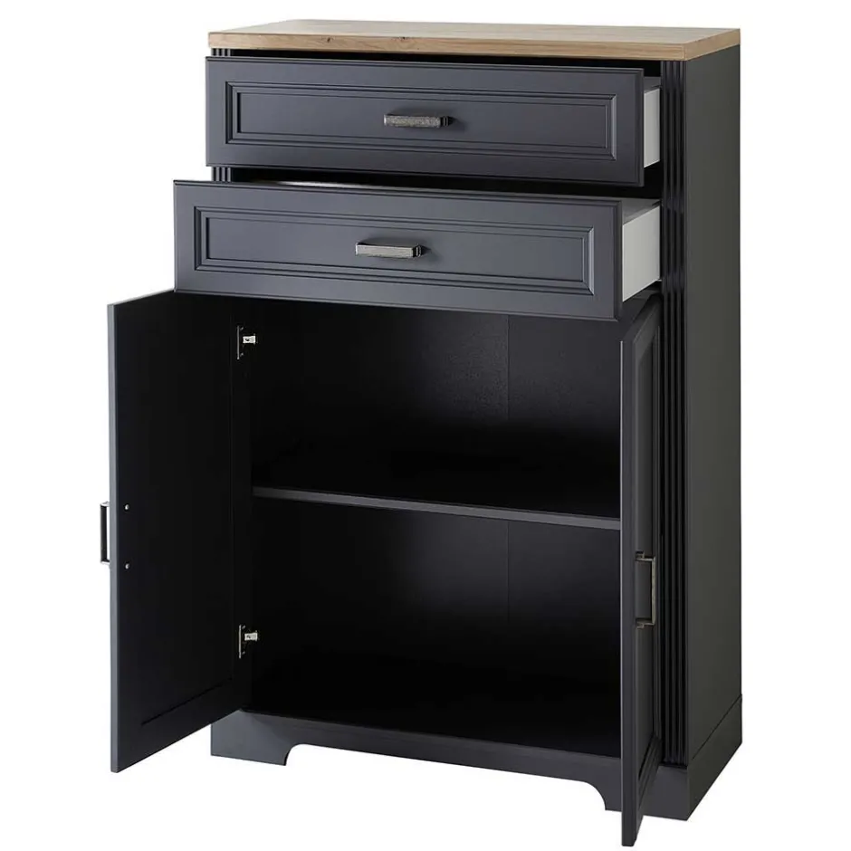 Wohnen Büro Wohnwand im Landhaus Stil - Joe (dreiteilig)