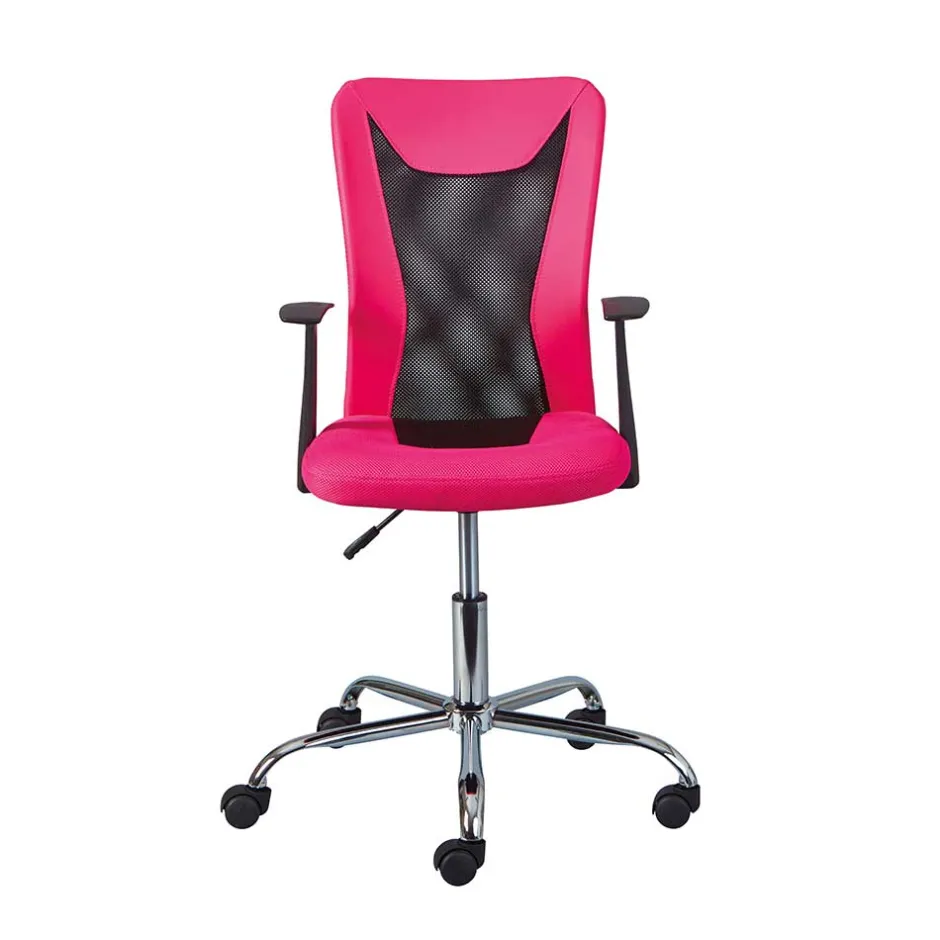 Bürodrehstuhl in Pink & Schwarz - Catama^Wohnen Outlet