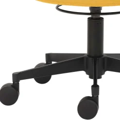 Wohnen Bürohocker mit Rückenlehne in Gelb & Orange - Andjes