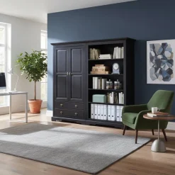 Büromöbel Set Islando im Kolonialstil (zweiteilig)^Wohnen Outlet