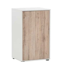 Büroschrank in Weiß & Wildeiche Dekor - Laganzo^Wohnen Clearance