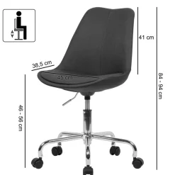 Bürostuhl in Schwarz & Chrom - Durioso^Wohnen Online