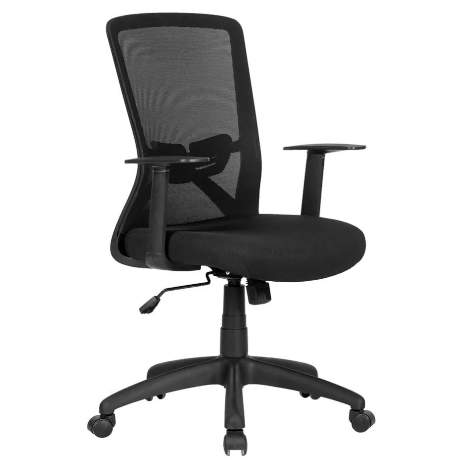 Bürostuhl in Schwarz aus Mesh und Stoff - Suvanica^Wohnen Online