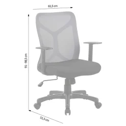 Bürostuhl mit hoher Lehne und Lendenwirbelstütze - Annet^Wohnen
