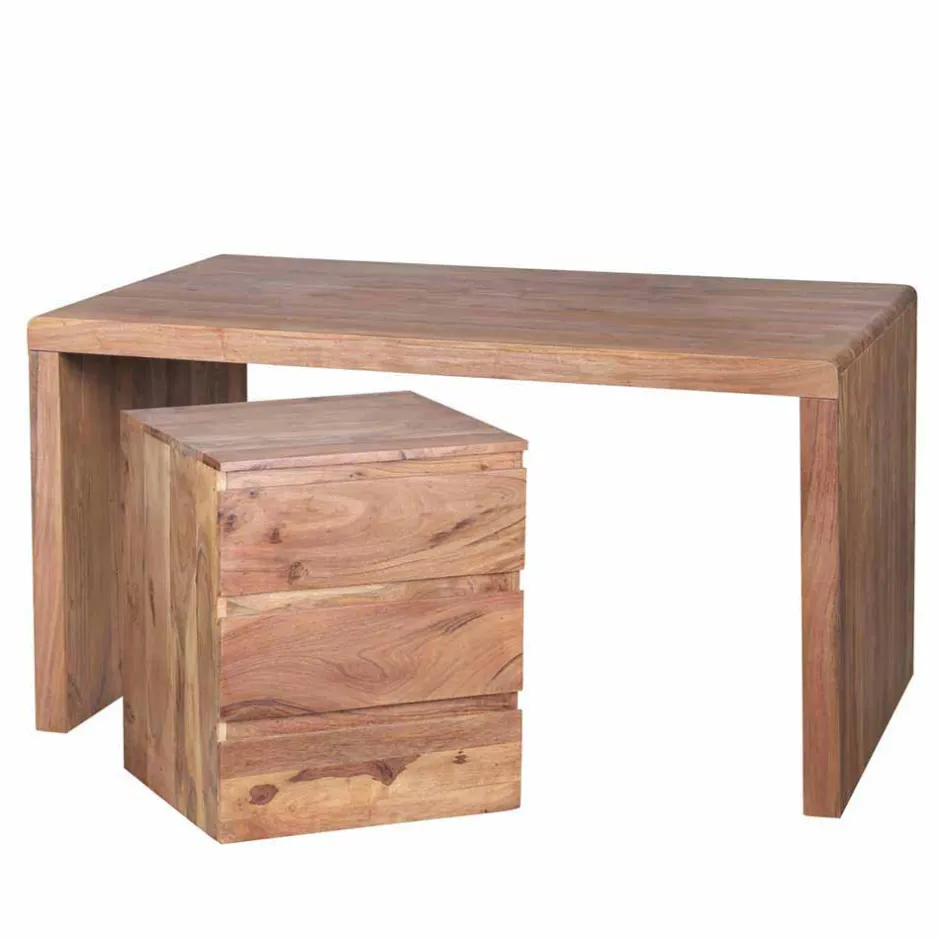 Bürotisch Drolivio aus Akazienholz^Wohnen Online