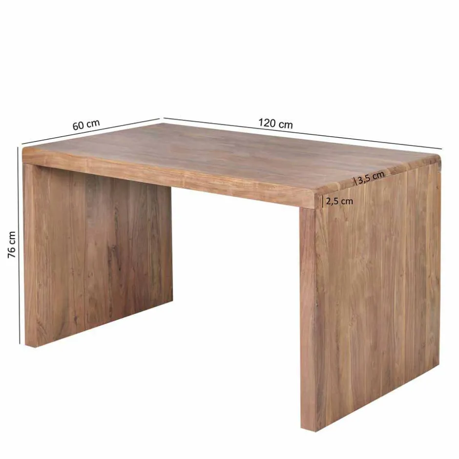 Bürotisch Drolivio aus Akazienholz^Wohnen Online