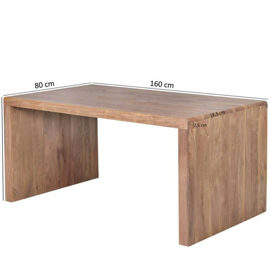 Bürotisch Drolivio aus Akazienholz^Wohnen Online