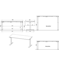 Bürotisch elektrisch höhenverstellbar - Espnoz^Wohnen Discount
