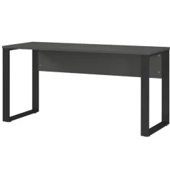 Wohnen Bürotisch in Dunkelgrau mit Schwarz - Lacuva