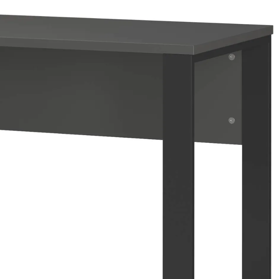 Wohnen Bürotisch in Dunkelgrau mit Schwarz - Lacuva