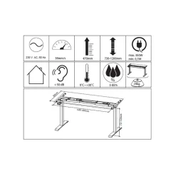 Bürotisch Kombination in Weiß - Sparkle (dreiteilig)^Wohnen Online