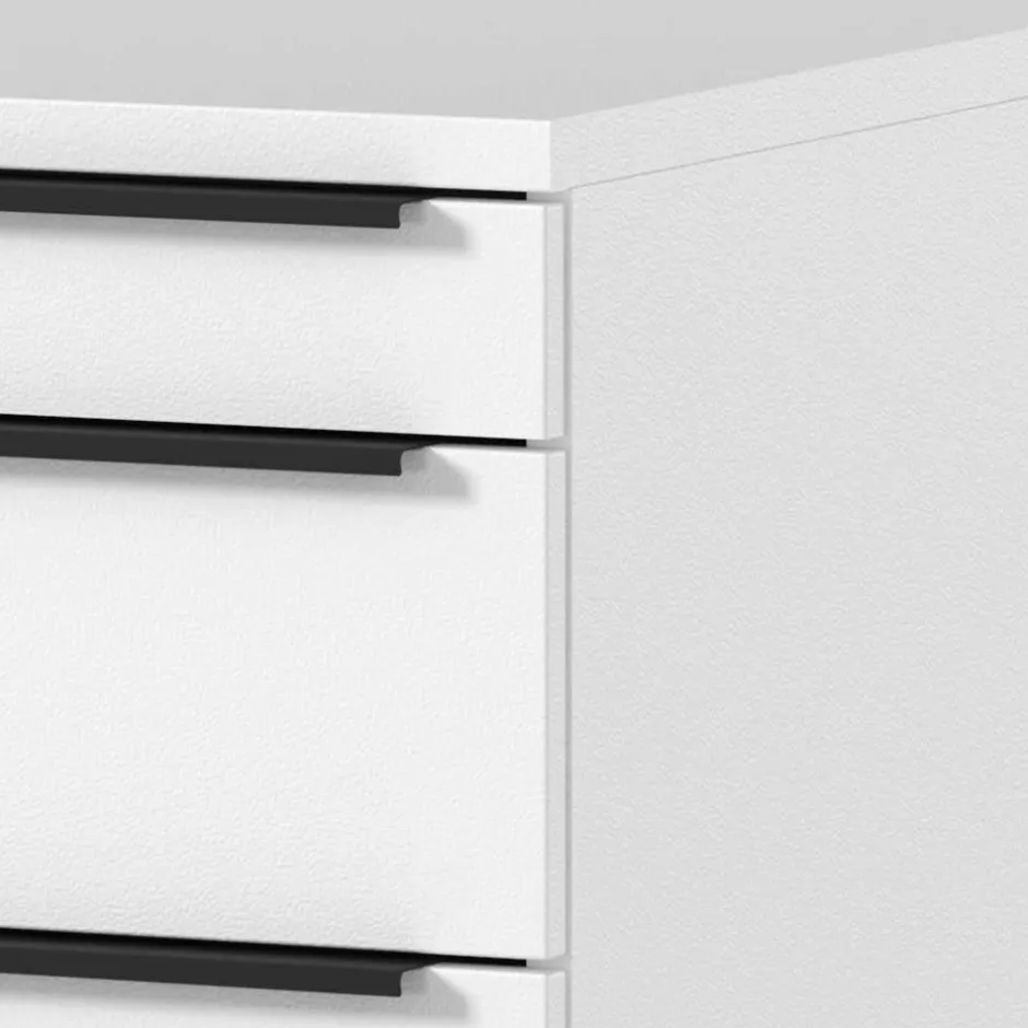 Bürotisch Kombination in Weiß - Sparkle (dreiteilig)^Wohnen Online