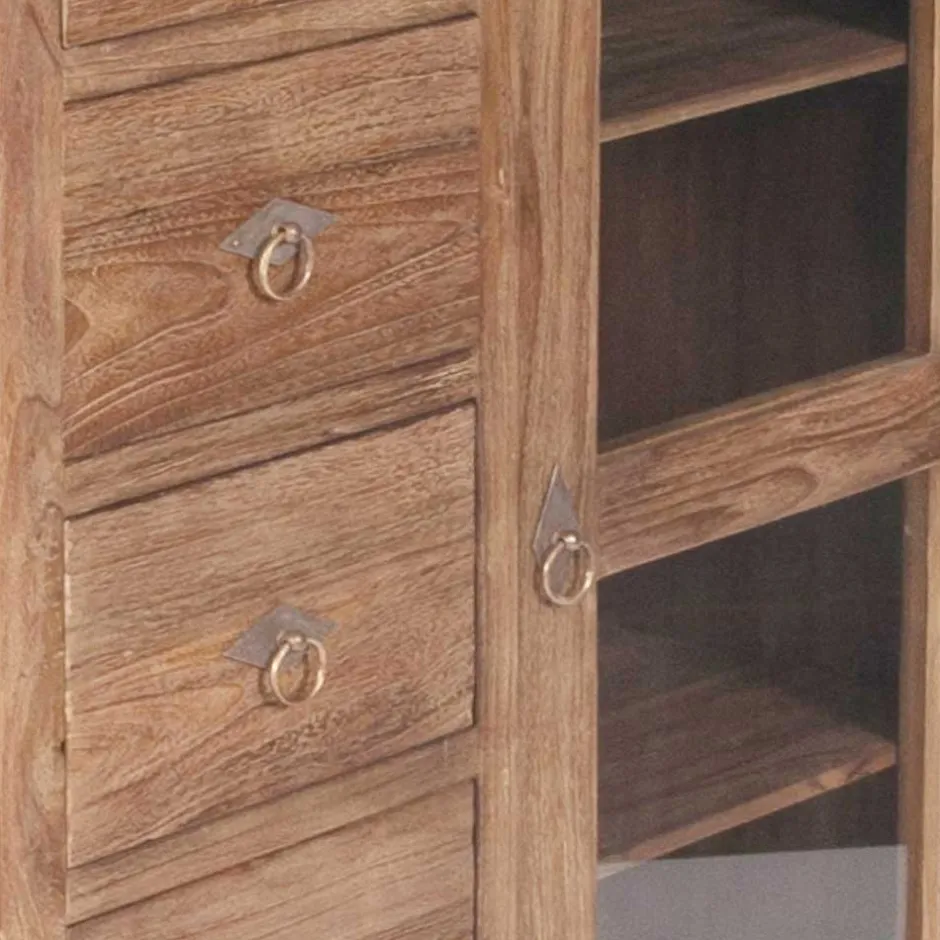 Wohnen Brotschrank Mangato aus Teak Massivholz