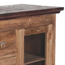 Wohnen Brotschrank Mangato aus Teak Massivholz