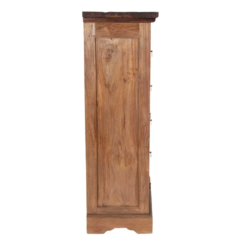 Wohnen Brotschrank Mangato aus Teak Massivholz