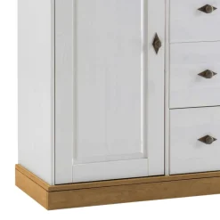 Wohnen Brotschrank Sibiuta in Weiß Holz