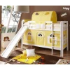 Buche Doppelhochbett in Weiß & Gelb - Linus^Wohnen Outlet