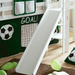 Buche Fußball Hochbett mit Rutsche - Ballona^Wohnen