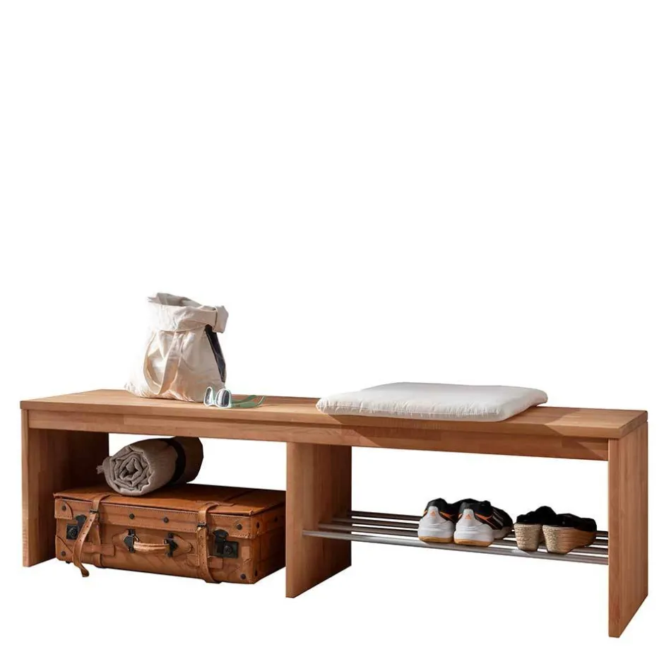 Wohnen Buchenholz Flurbank 160 cm breit - Shimousa