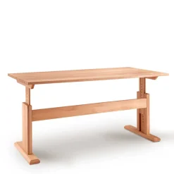 Wohnen Buchenholz Schreibtisch höhenverstellbar per Raster - Bash