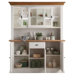 Wohnen Buffetschrank in Weiß & Eichefarben - Henry