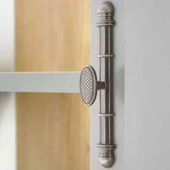 Wohnen Buffetvitrine in Lichtgrau & Eiche Optik - Buleta