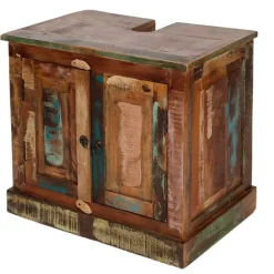 Wohnen Bunte Badmöbel im Shabby Chic - Jamaica (dreiteilig)