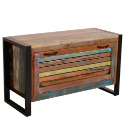 Wohnen Bunte Flurmöbel im Shabby Chic - Vosbadus (vierteilig)