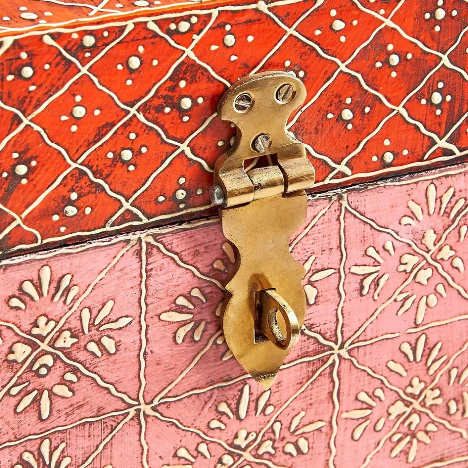 Bunte Holztruhe im Orientalischen Stil - Lilano^Wohnen Best