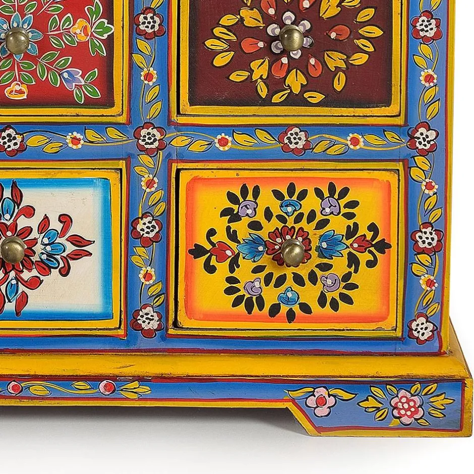 Bunte Kommode mit neun Schubladen - Leverias^Wohnen Best