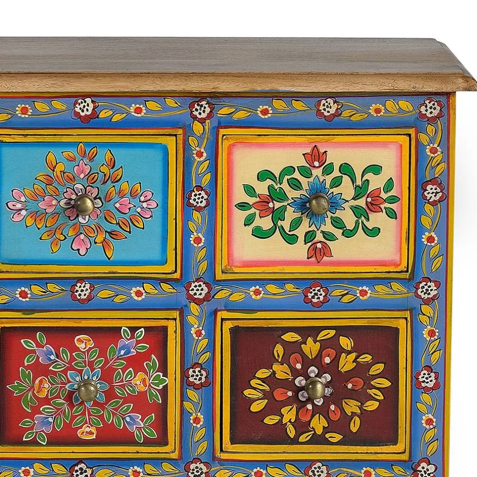 Bunte Kommode mit neun Schubladen - Leverias^Wohnen Best