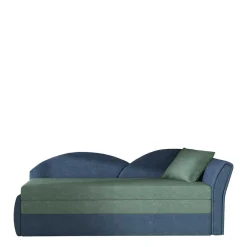Wohnen Chaiselongue mit Bettfunktion in Grün und Blau - Relisa
