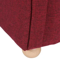 Chaiselongue mit Karostoff in Rot - Lyatea^Wohnen Hot