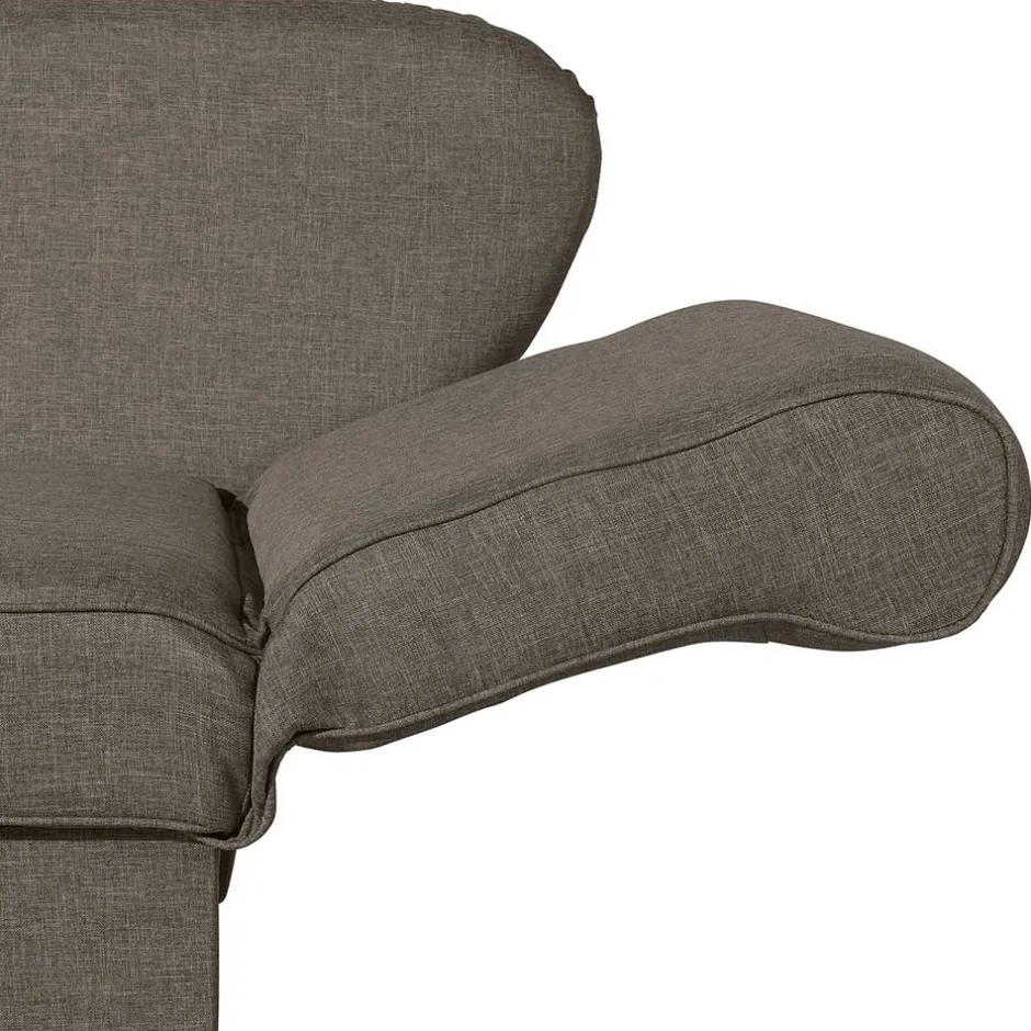 Wohnen Chaiselounge in Beigegrau mit Buche - Senade