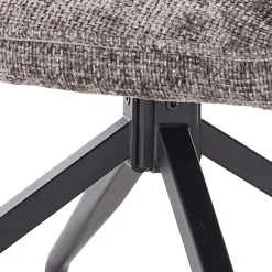 Chenille Armlehnenstühle in Anthrazit - Efate (2er Set)^Wohnen