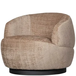 Wohnen Chenille Drehsessel in Beige - Anvica