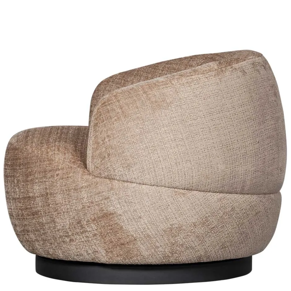 Wohnen Chenille Drehsessel in Beige - Anvica