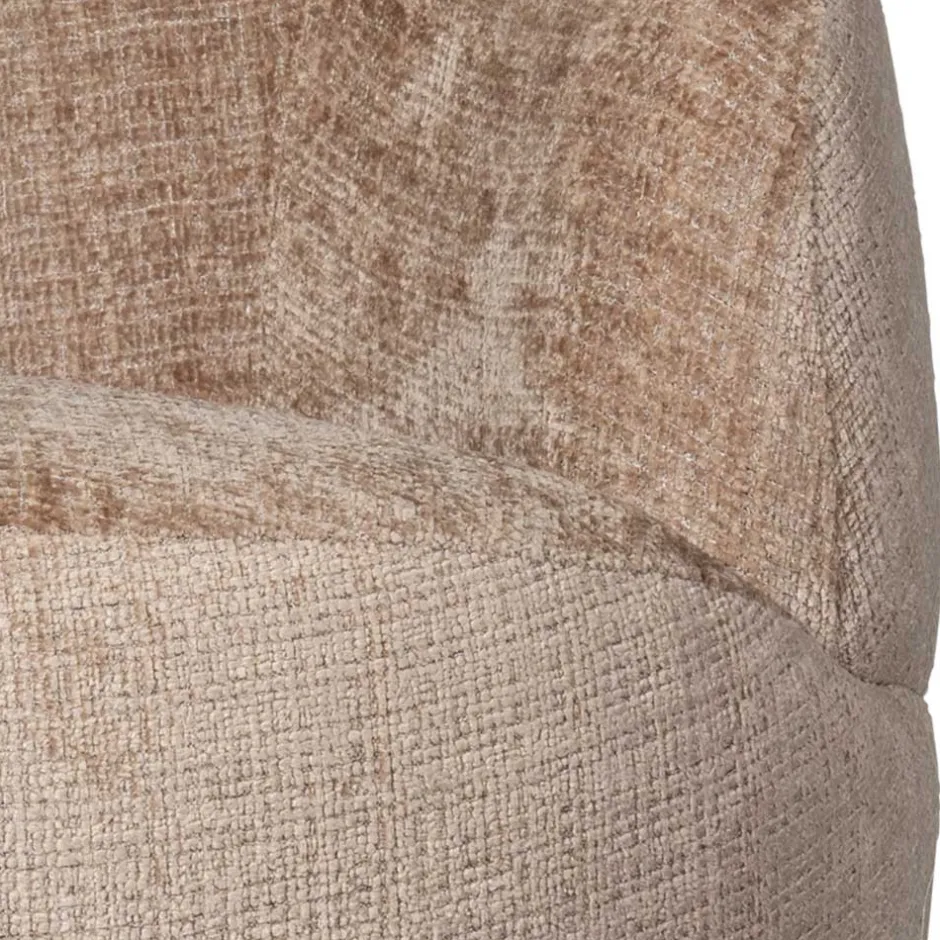 Wohnen Chenille Drehsessel in Beige - Anvica