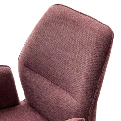 Wohnen Chenille Drehstühle in Altrosa - Veron (2er Set)