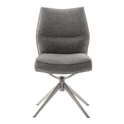 Wohnen Chenille Esszimmerstuhl um 360 Grad drehbar - Padira (2er Set)