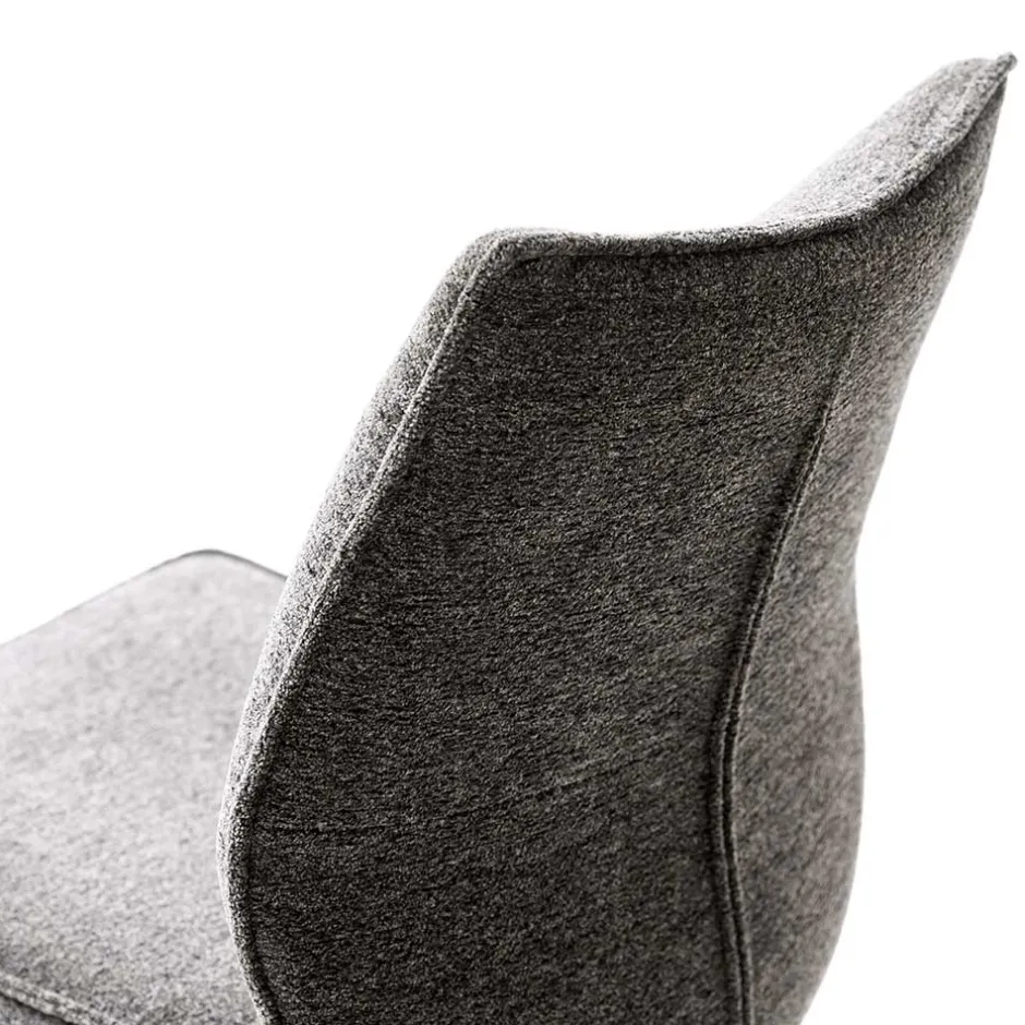 Wohnen Chenille Esszimmerstuhl um 360 Grad drehbar - Padira (2er Set)